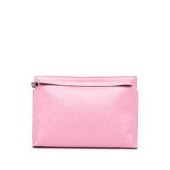 Embossed Anagram Repeat T Clutch