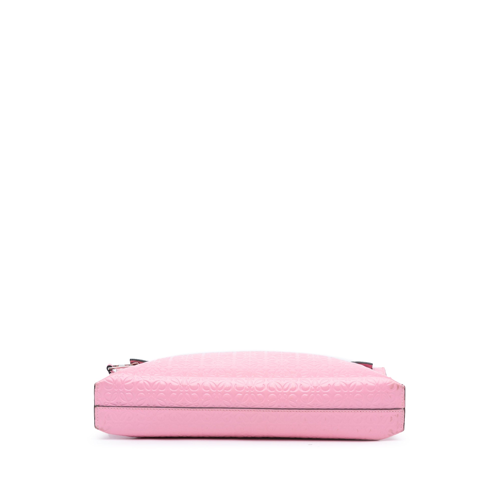 Embossed Anagram Repeat T Clutch