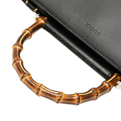 Small Leather Bamboo Nymphaea Satchel