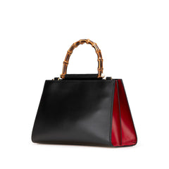 Small Leather Bamboo Nymphaea Satchel