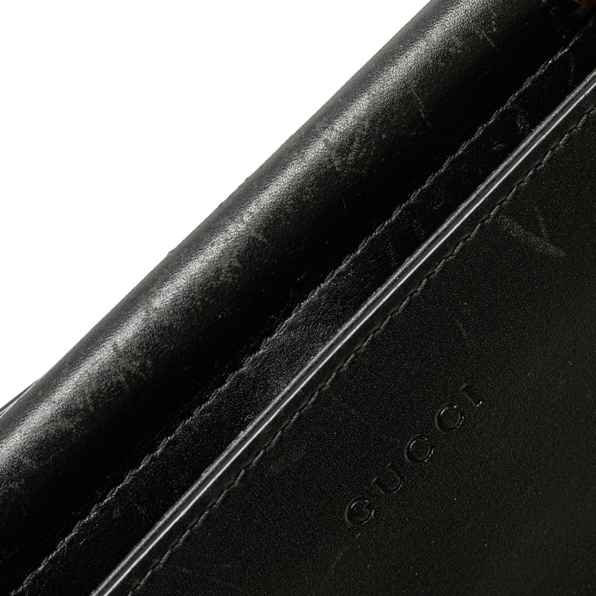 Small Leather Bamboo Nymphaea Satchel