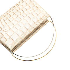 Croc Embossed Lambskin Handbag