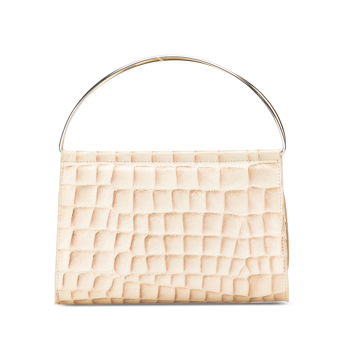 Croc Embossed Lambskin Handbag