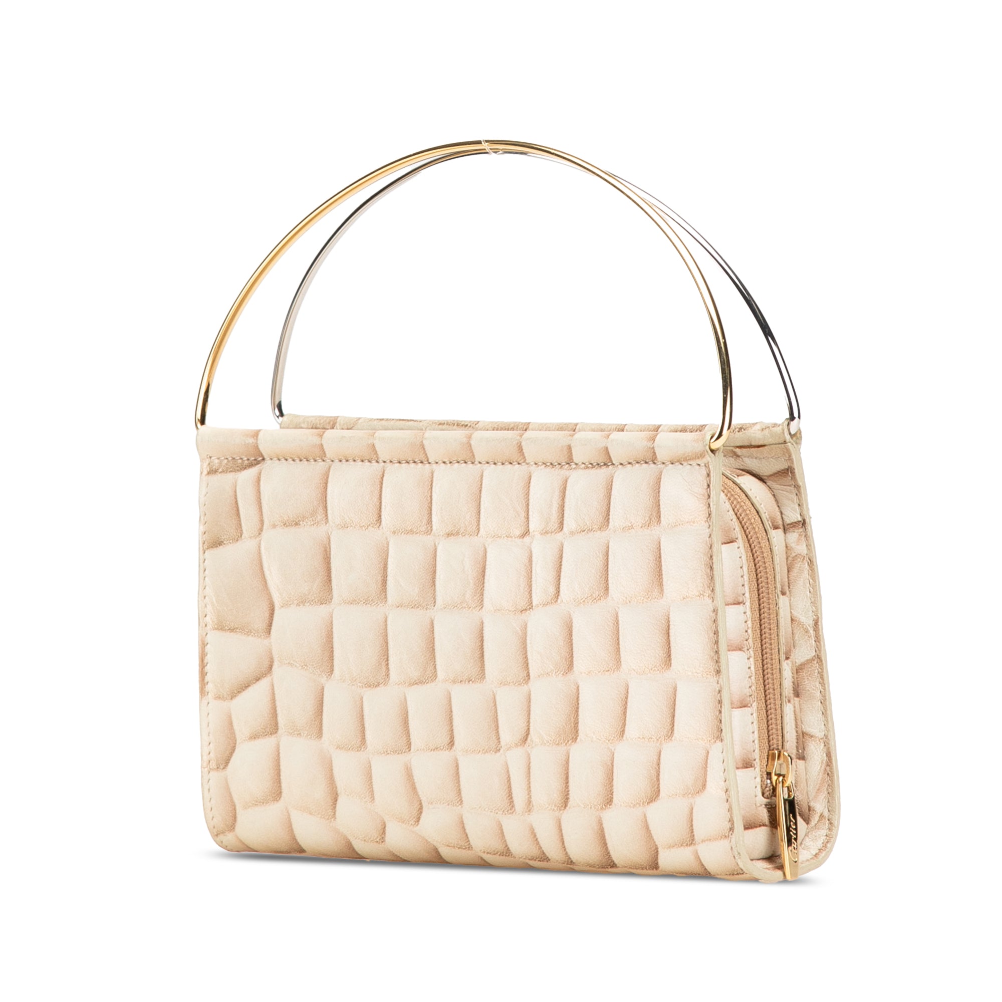 Croc Embossed Lambskin Handbag