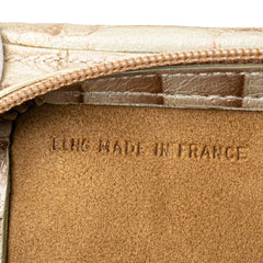 Croc Embossed Lambskin Handbag