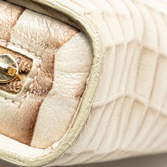 Croc Embossed Lambskin Handbag