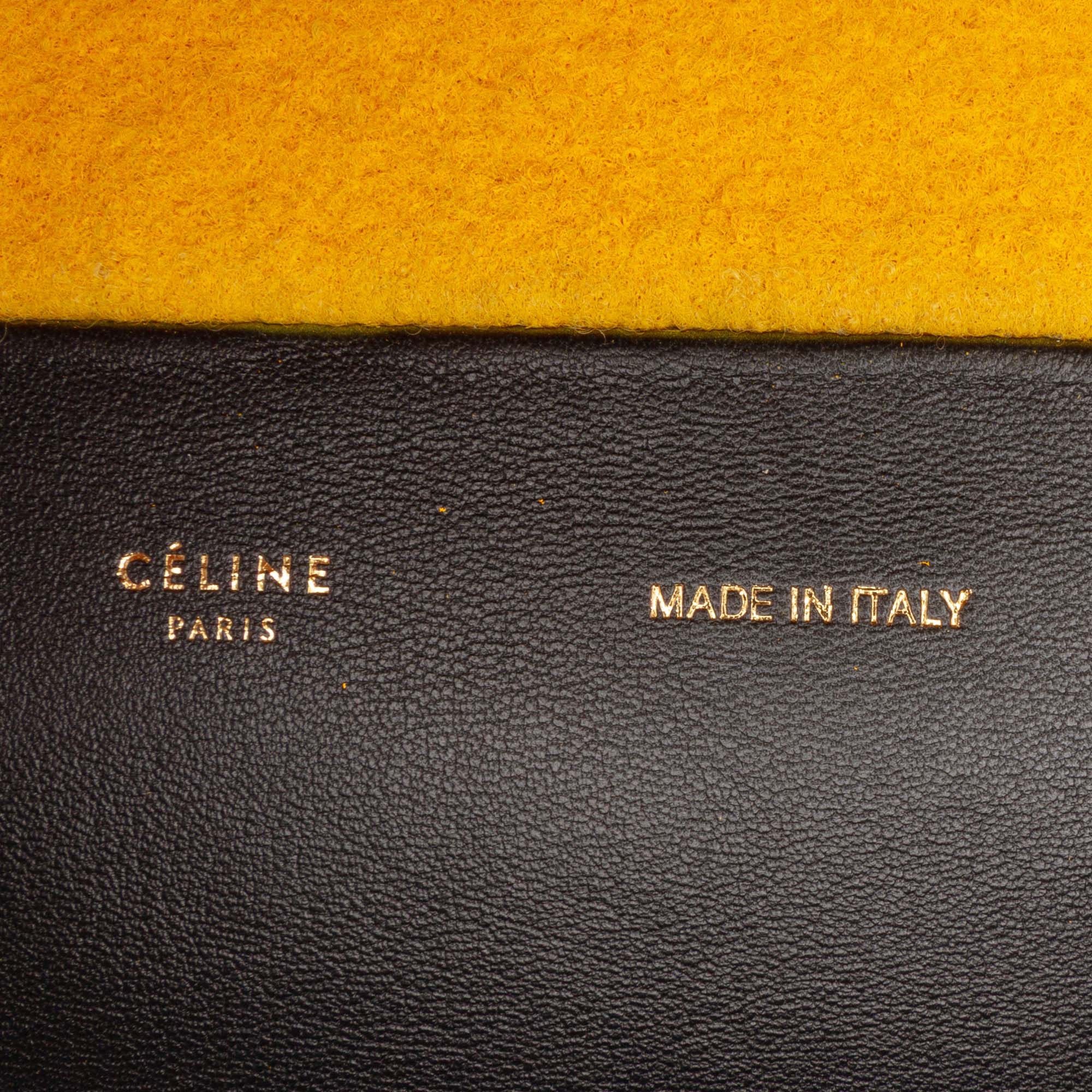 Small Bicolor Suede and Calfskin Vertical Cabas Tote