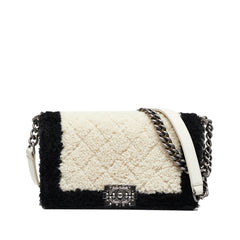 Old Medium Bicolor Shearling Boy Flap