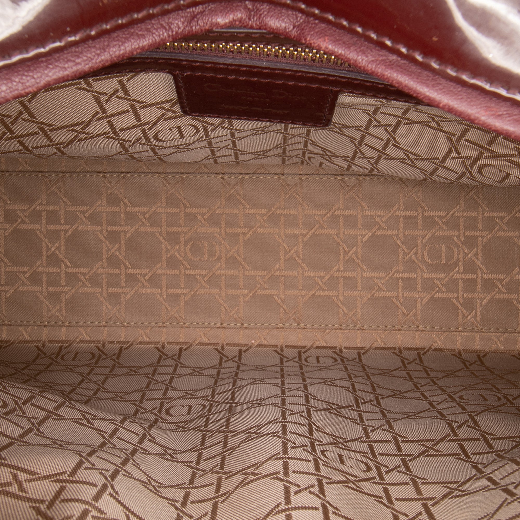 Large Patent Cannage Lady Dior