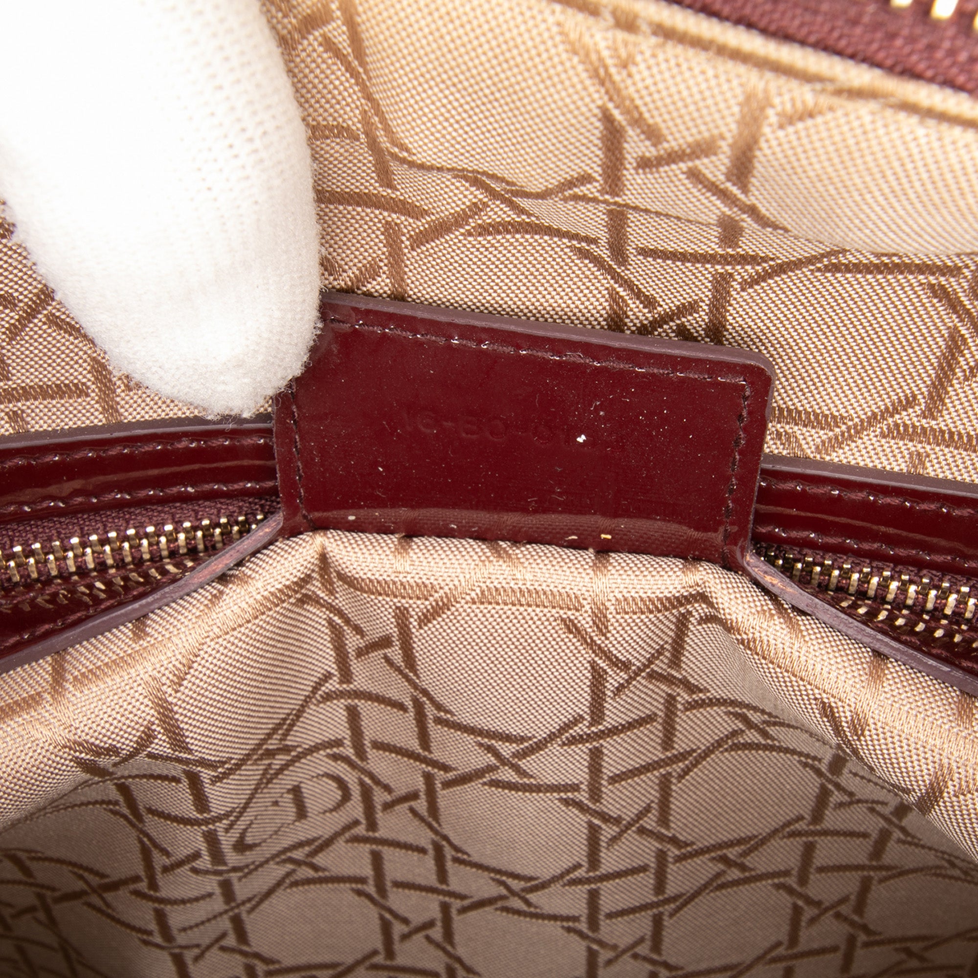 Large Patent Cannage Lady Dior