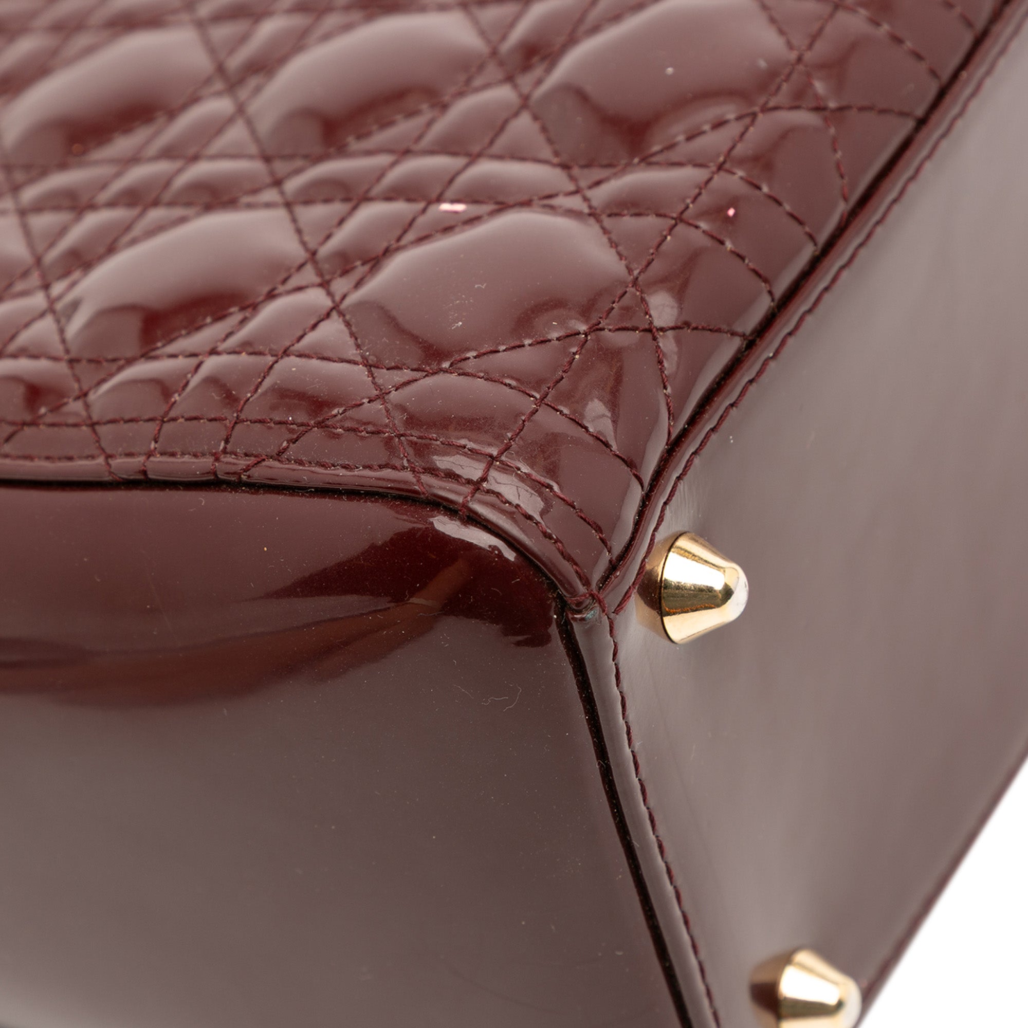 Large Patent Cannage Lady Dior