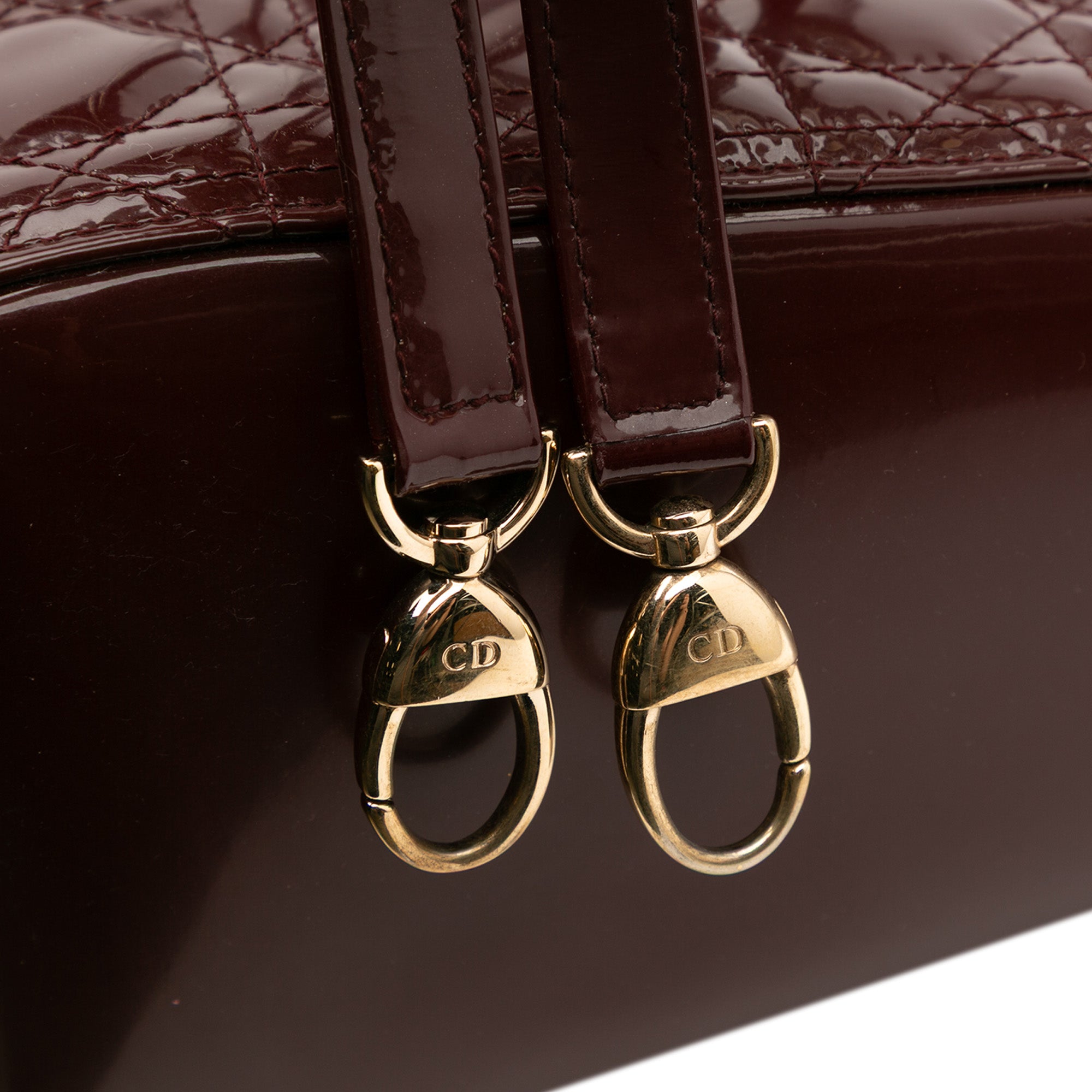 Large Patent Cannage Lady Dior