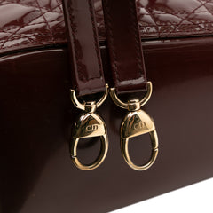 Large Patent Cannage Lady Dior