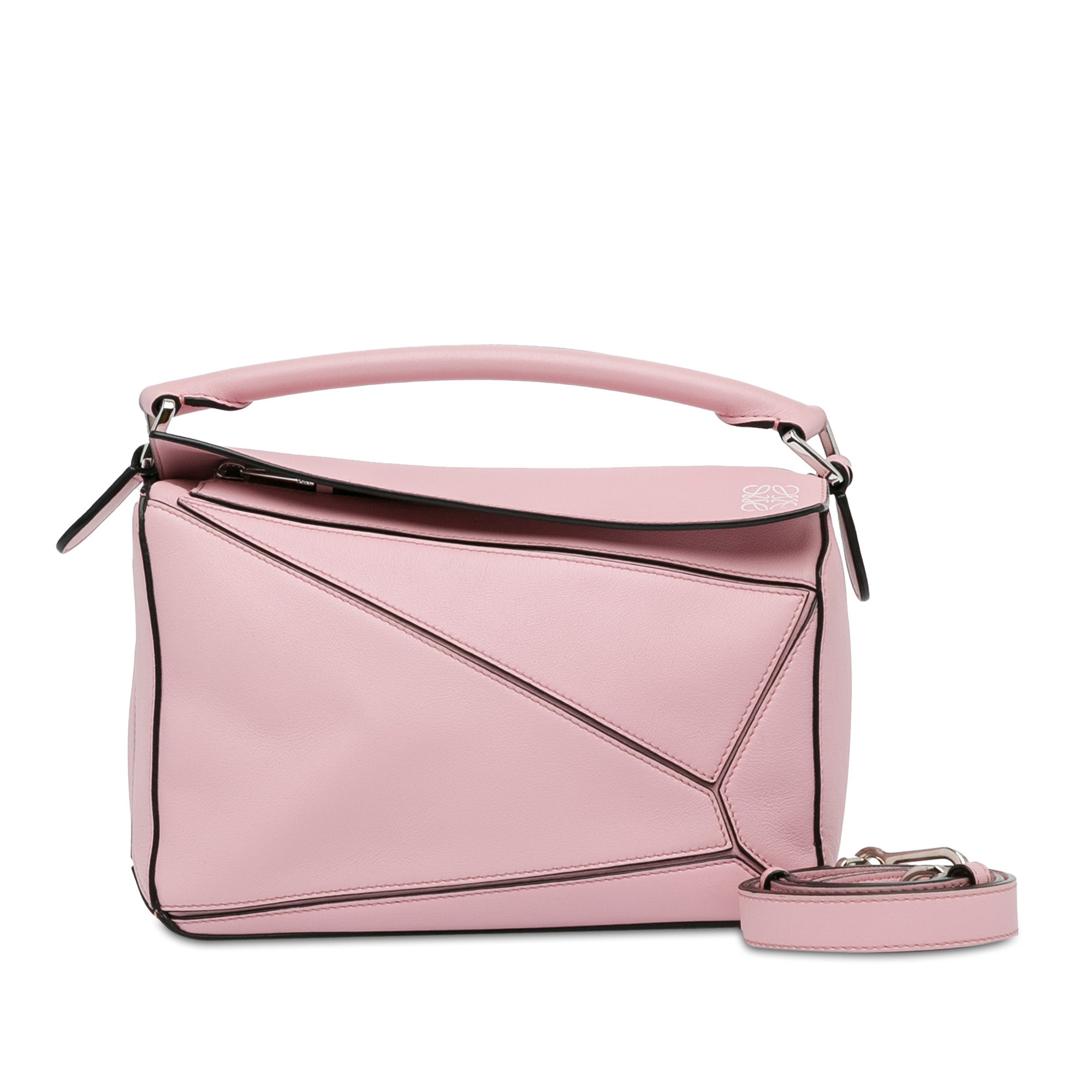 Small Calfskin Puzzle Satchel