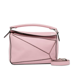 Small Calfskin Puzzle Satchel