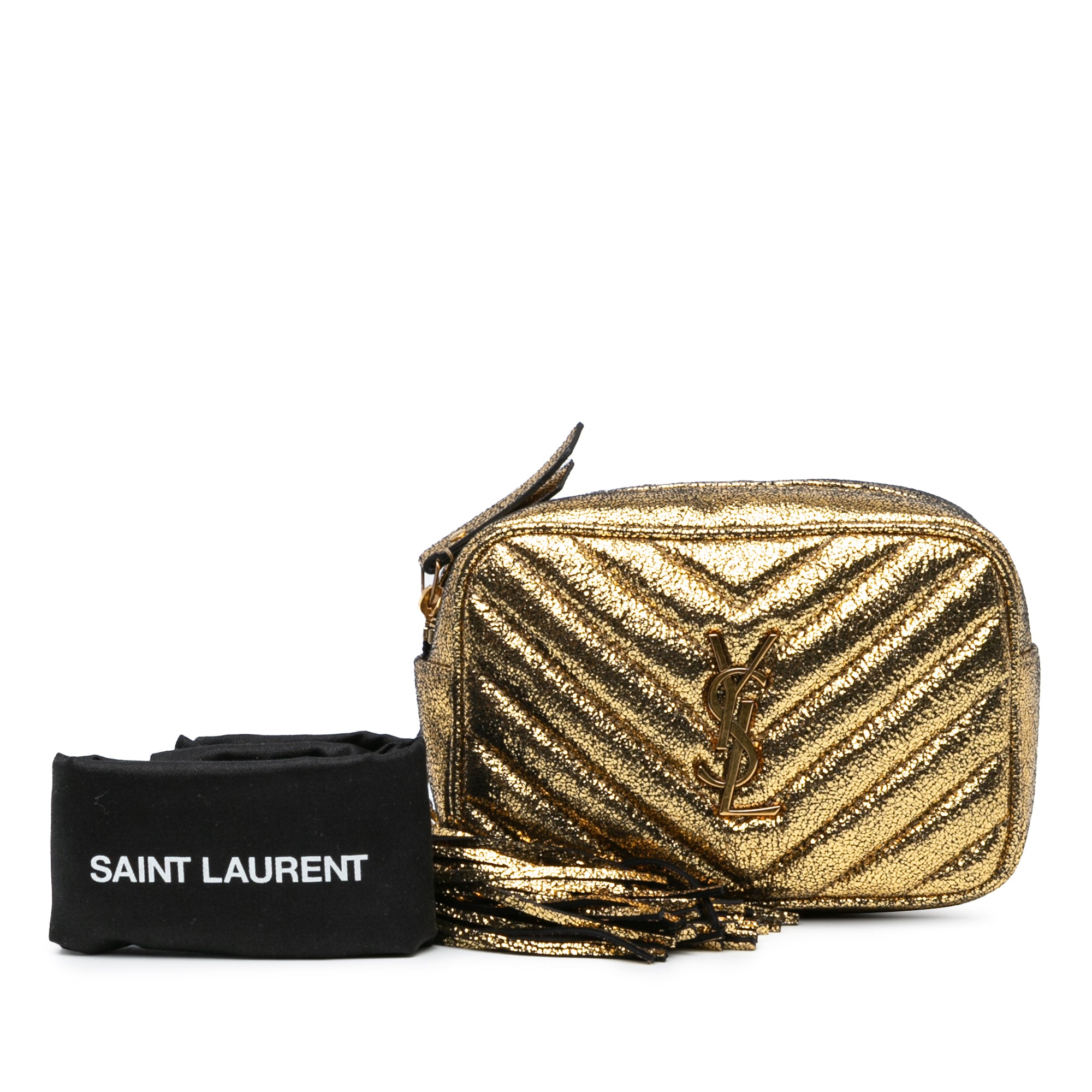 Monogram Metallic Calfskin Matelasse Lou Belt Bag