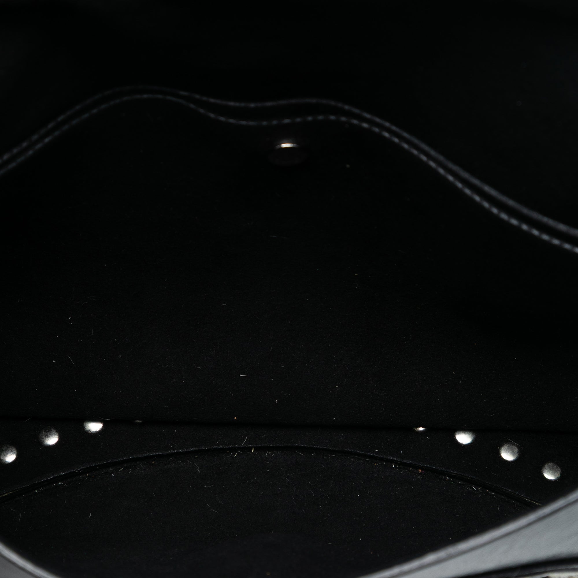 Studded Leather and Pony Hair Zebra Print Poulbot Shoulder Bag