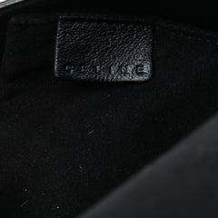 Studded Leather and Pony Hair Zebra Print Poulbot Shoulder Bag