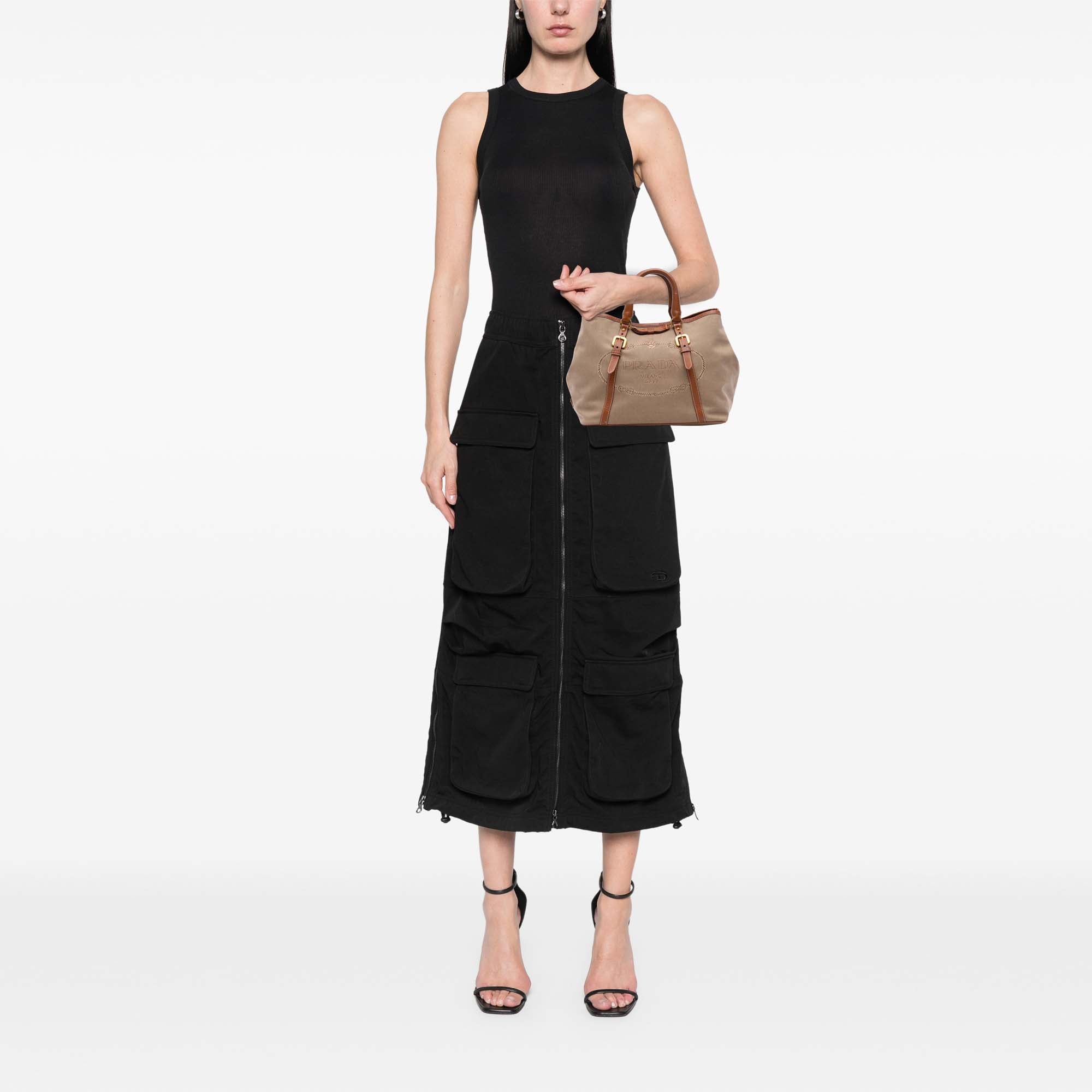 Canvas Canapa Logo Bow Satchel