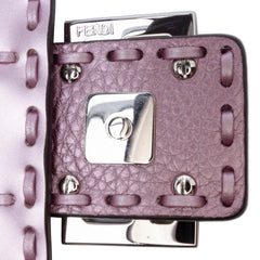 Mini Metallic Leather Baguette Satchel