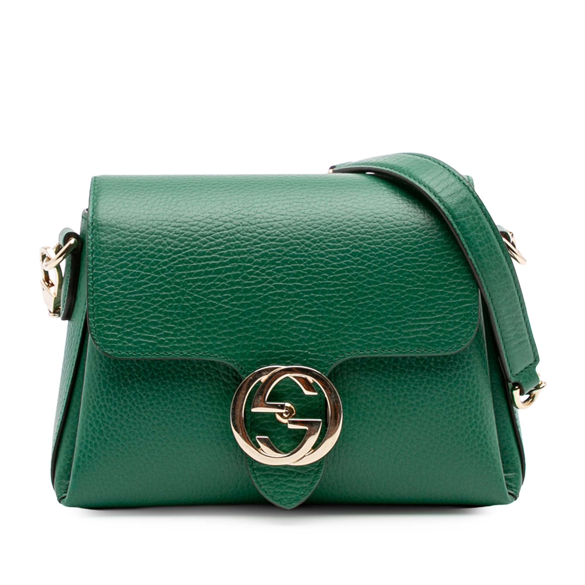 Small Dollar Calfskin Interlocking G Crossbody