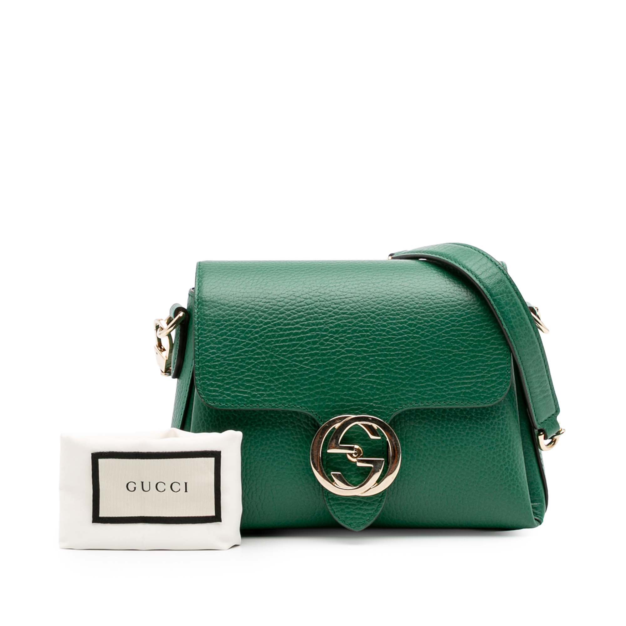 Small Dollar Calfskin Interlocking G Crossbody