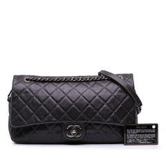 Jumbo Quilted Iridescent Caviar Easy Flap
