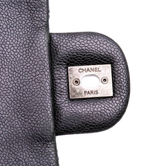 Jumbo Quilted Iridescent Caviar Easy Flap