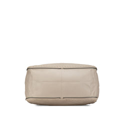 Leather Intrecciato Side Zip Tote