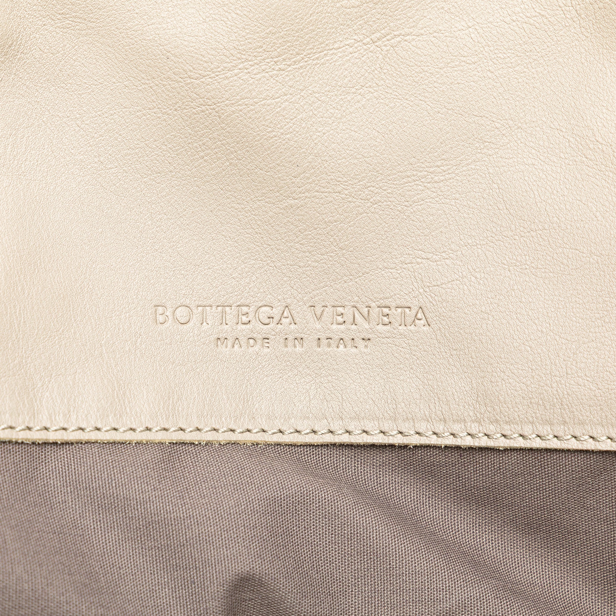 Leather Intrecciato Side Zip Tote