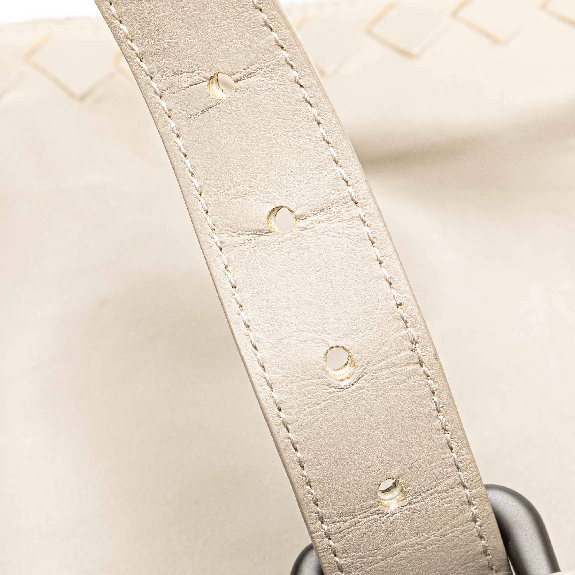 Leather Intrecciato Side Zip Tote