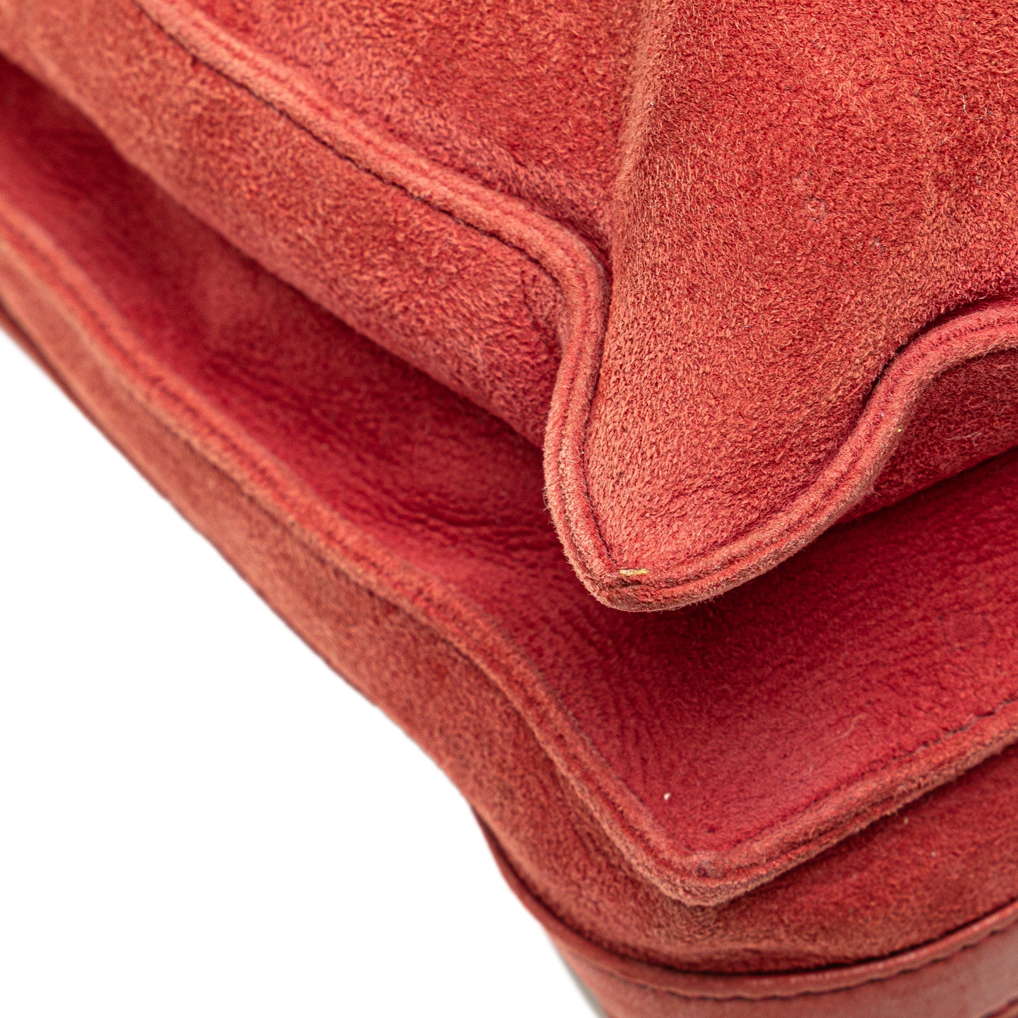 Suede Drawstring Flamenco Crossbody