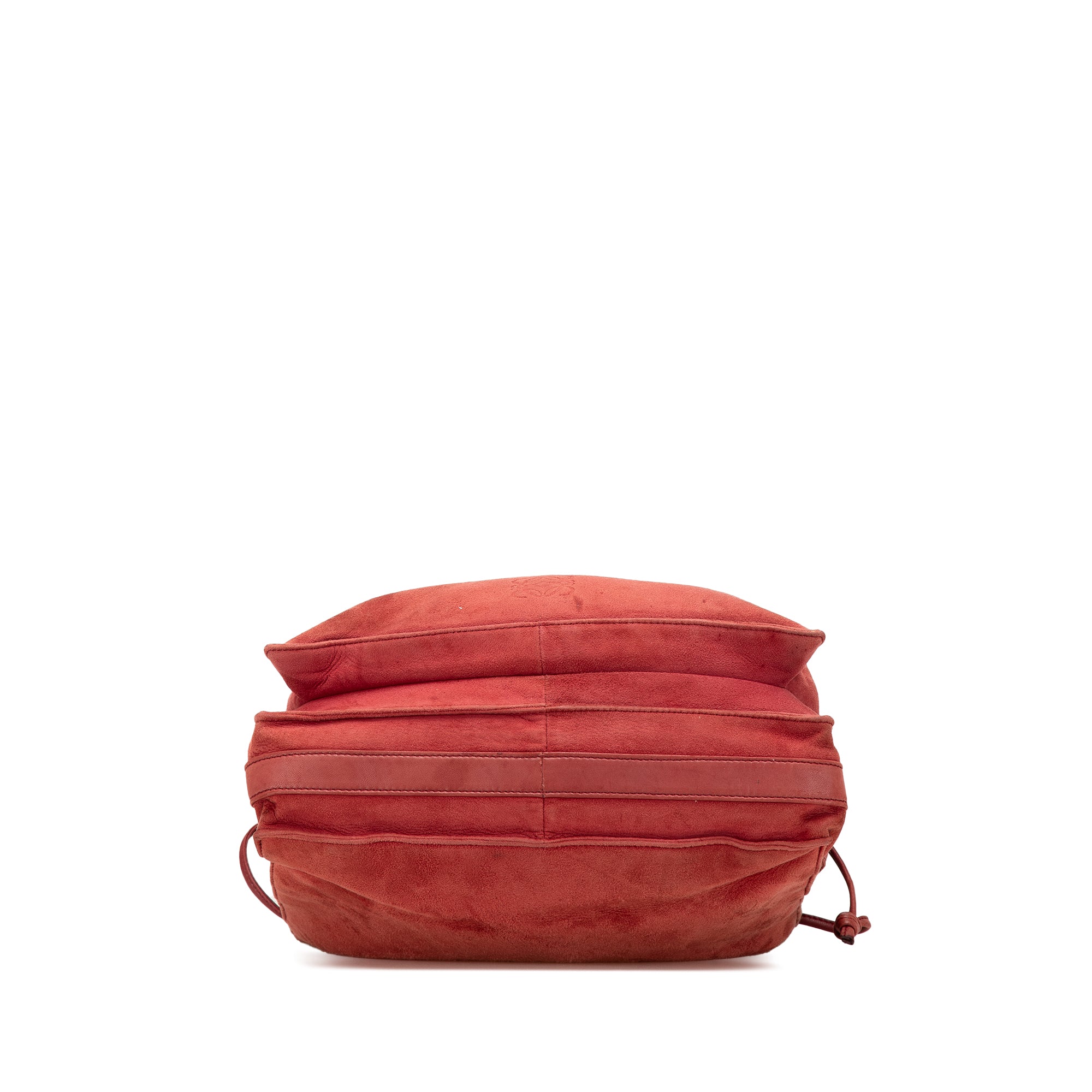 Suede Drawstring Flamenco Crossbody
