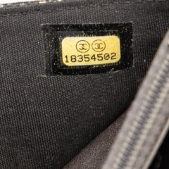 CC Metallic Caviar Wallet on Chain