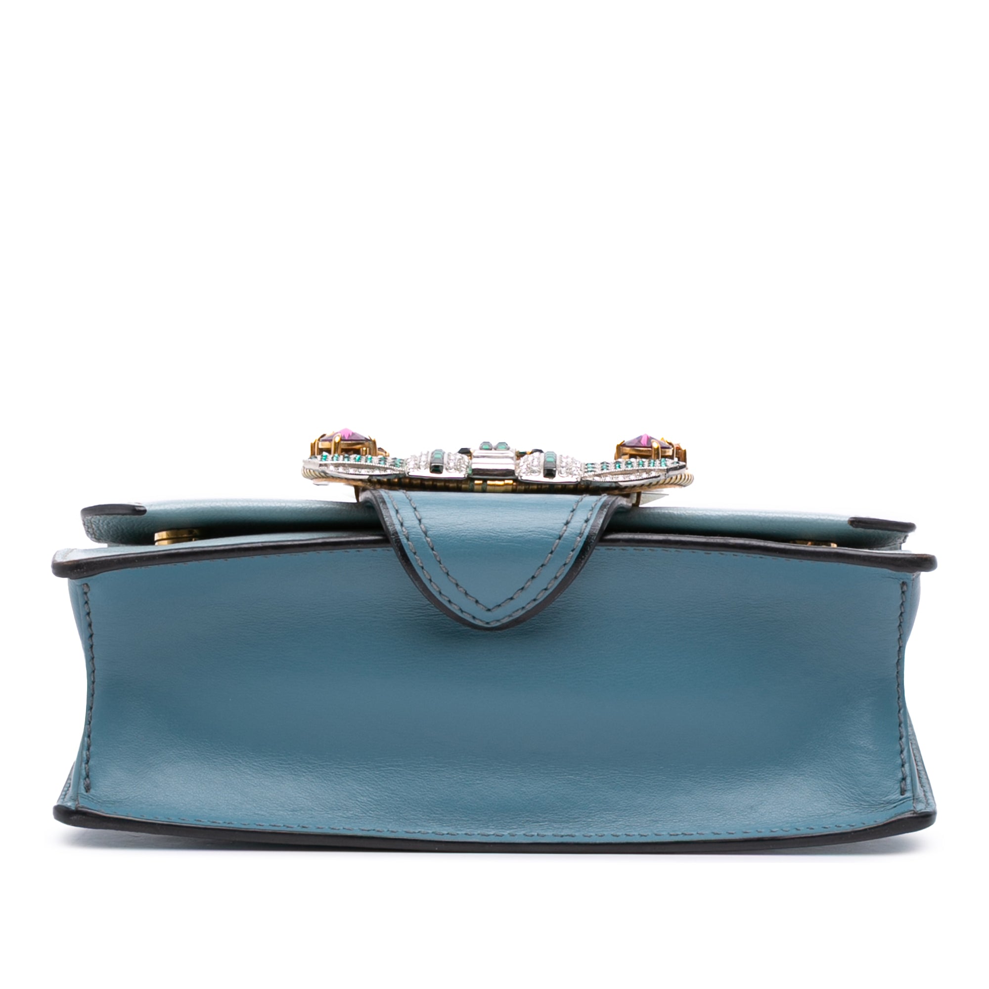 Goatskin Madras Soft Calf Crystal Embellished Crossbody