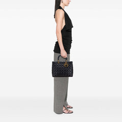 Large Lambskin Cannage Lady Dior