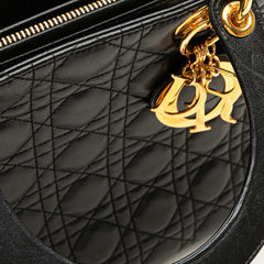 Large Lambskin Cannage Lady Dior