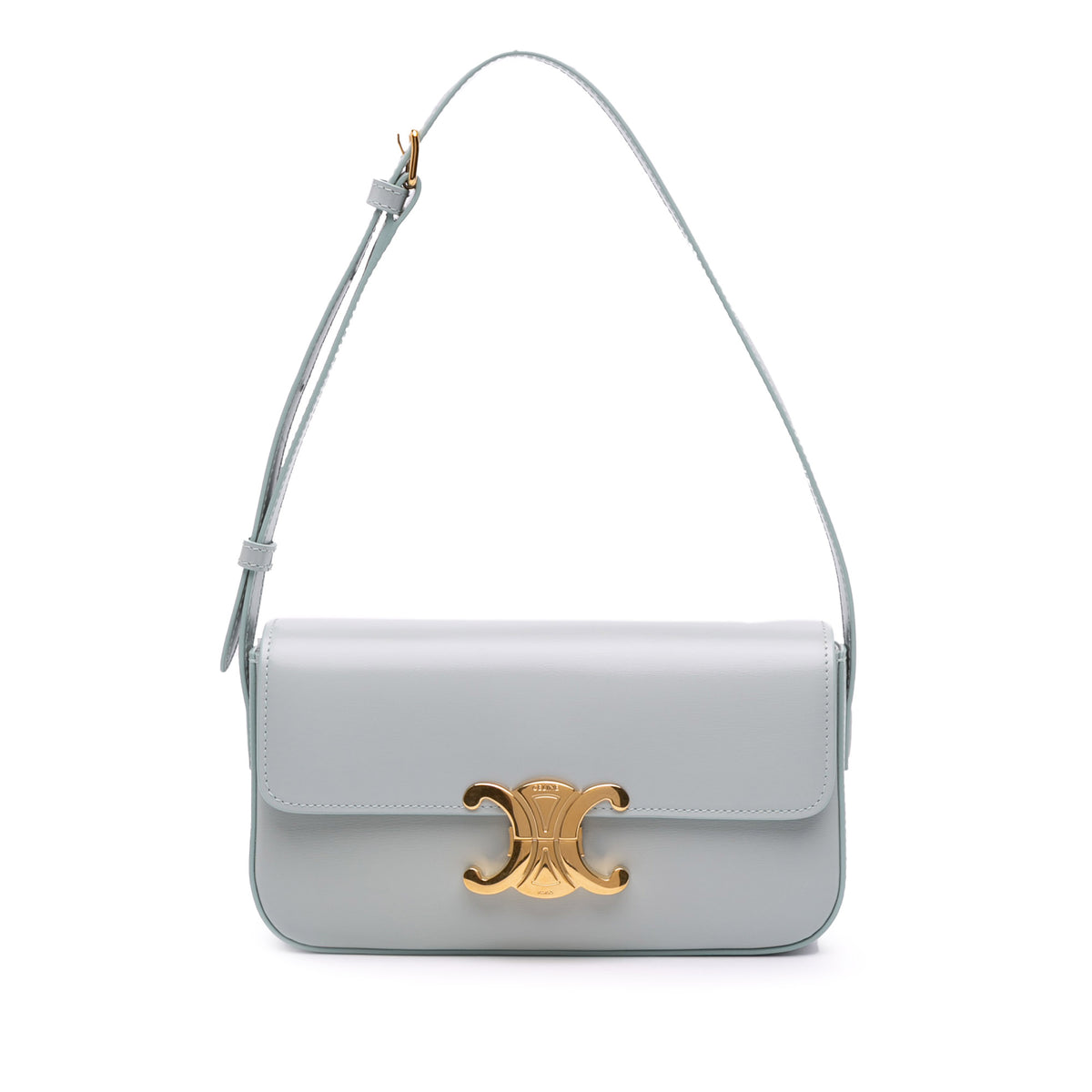 Shiny Calfskin Claude Shoulder Bag