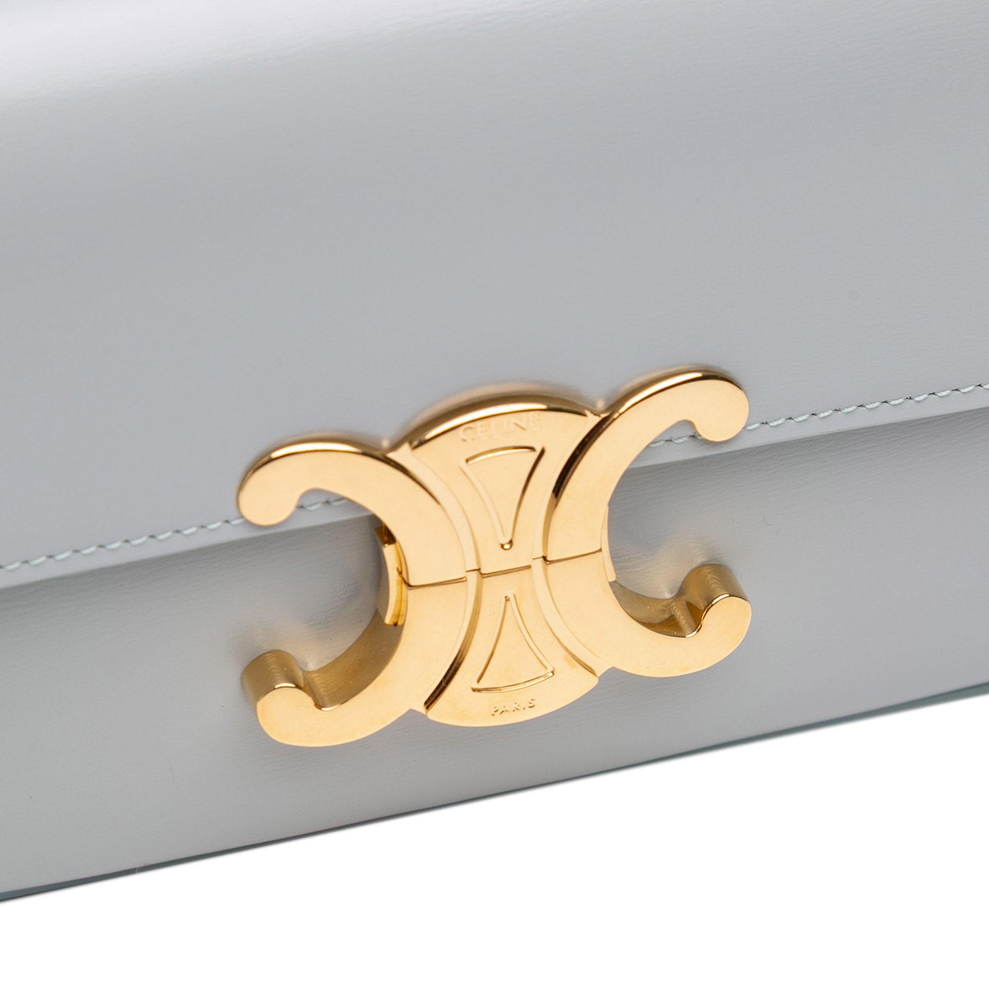 Shiny Calfskin Claude Shoulder Bag