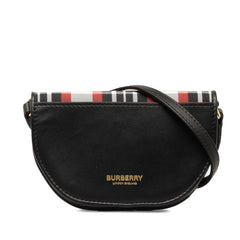 Olympia Micro Tartan Nylon and Leather Crossbody