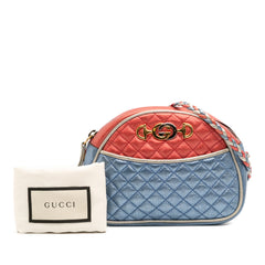 Mini Laminated Nappa Trapuntata Zumi Dome Crossbody