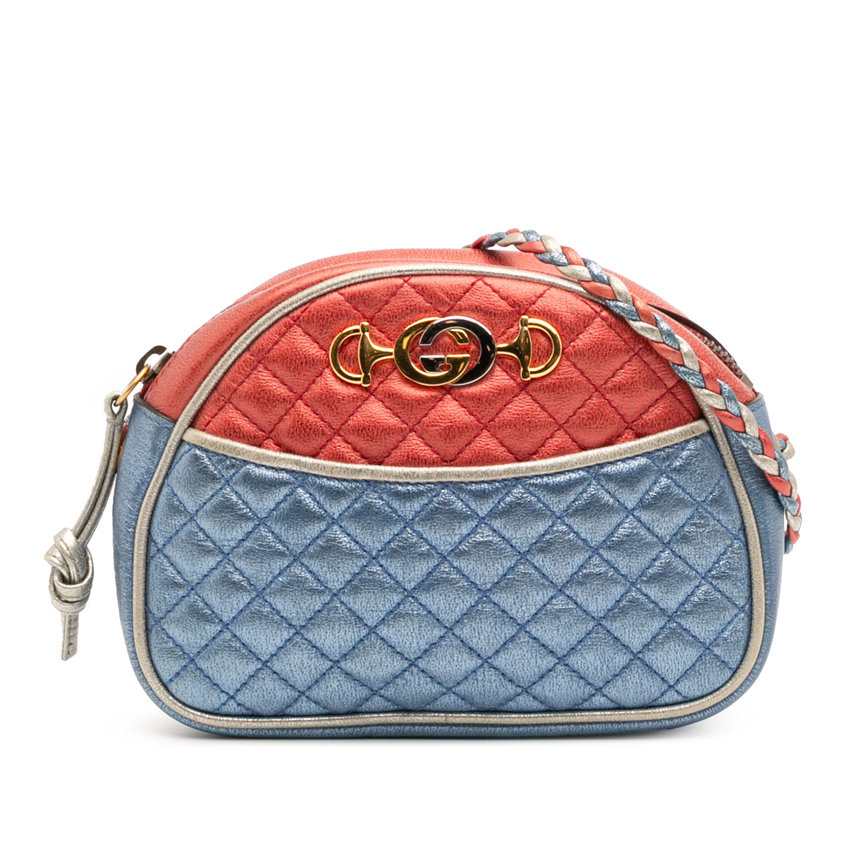 Mini Laminated Nappa Trapuntata Zumi Dome Crossbody