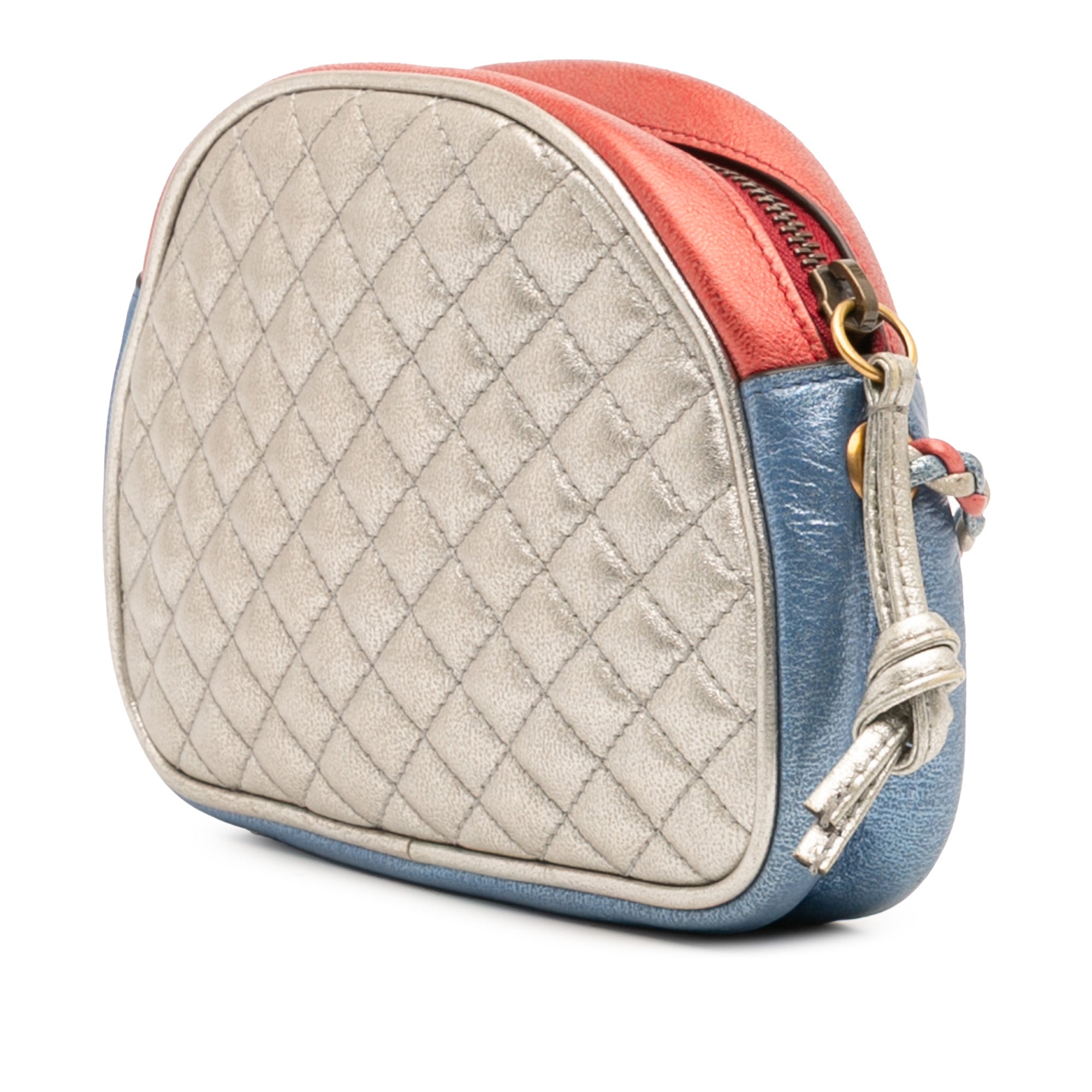 Mini Laminated Nappa Trapuntata Zumi Dome Crossbody
