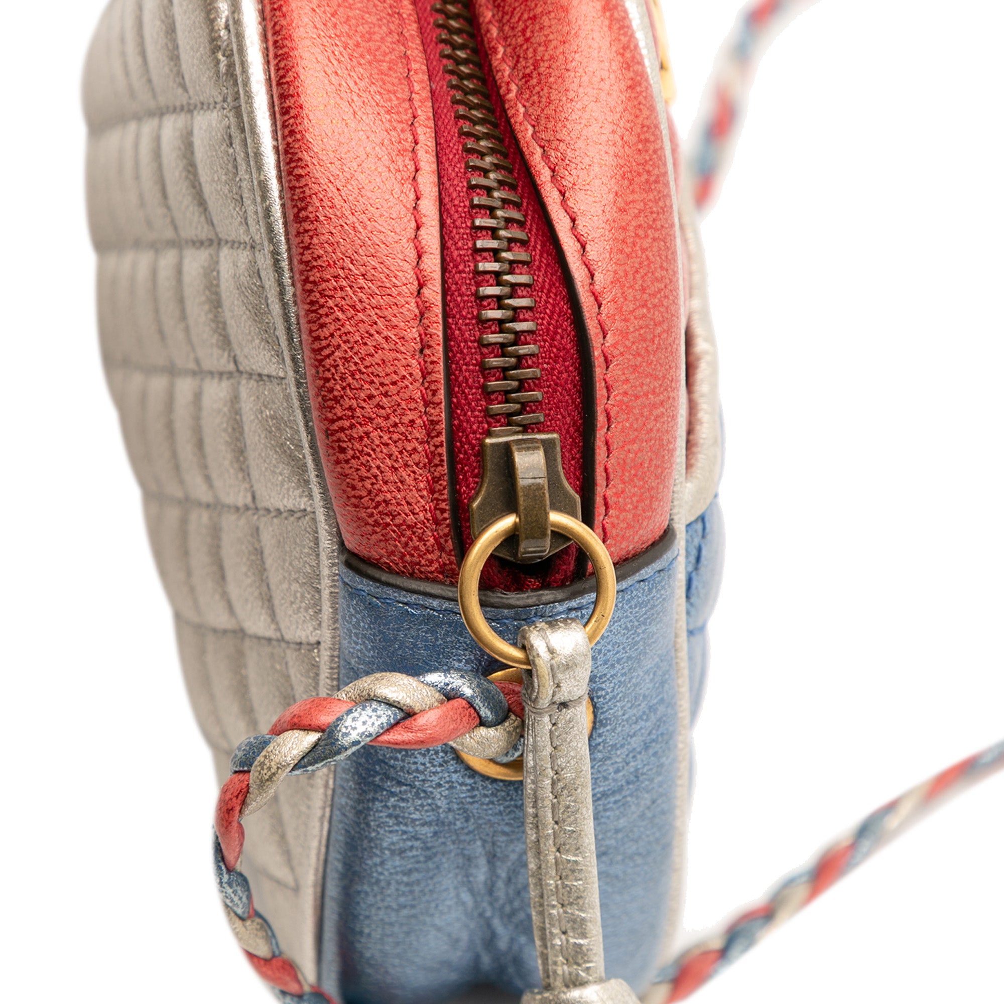 Mini Laminated Nappa Trapuntata Zumi Dome Crossbody