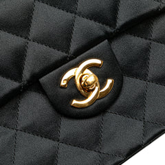 Mini Square Quilted Satin Single Flap