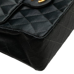 Mini Square Quilted Satin Single Flap