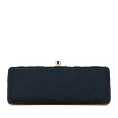 Mini Square Quilted Satin Single Flap