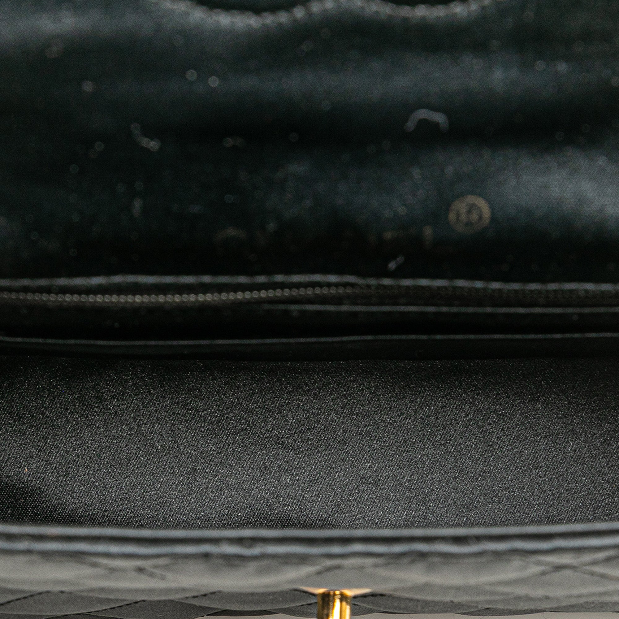 Mini Square Quilted Satin Single Flap