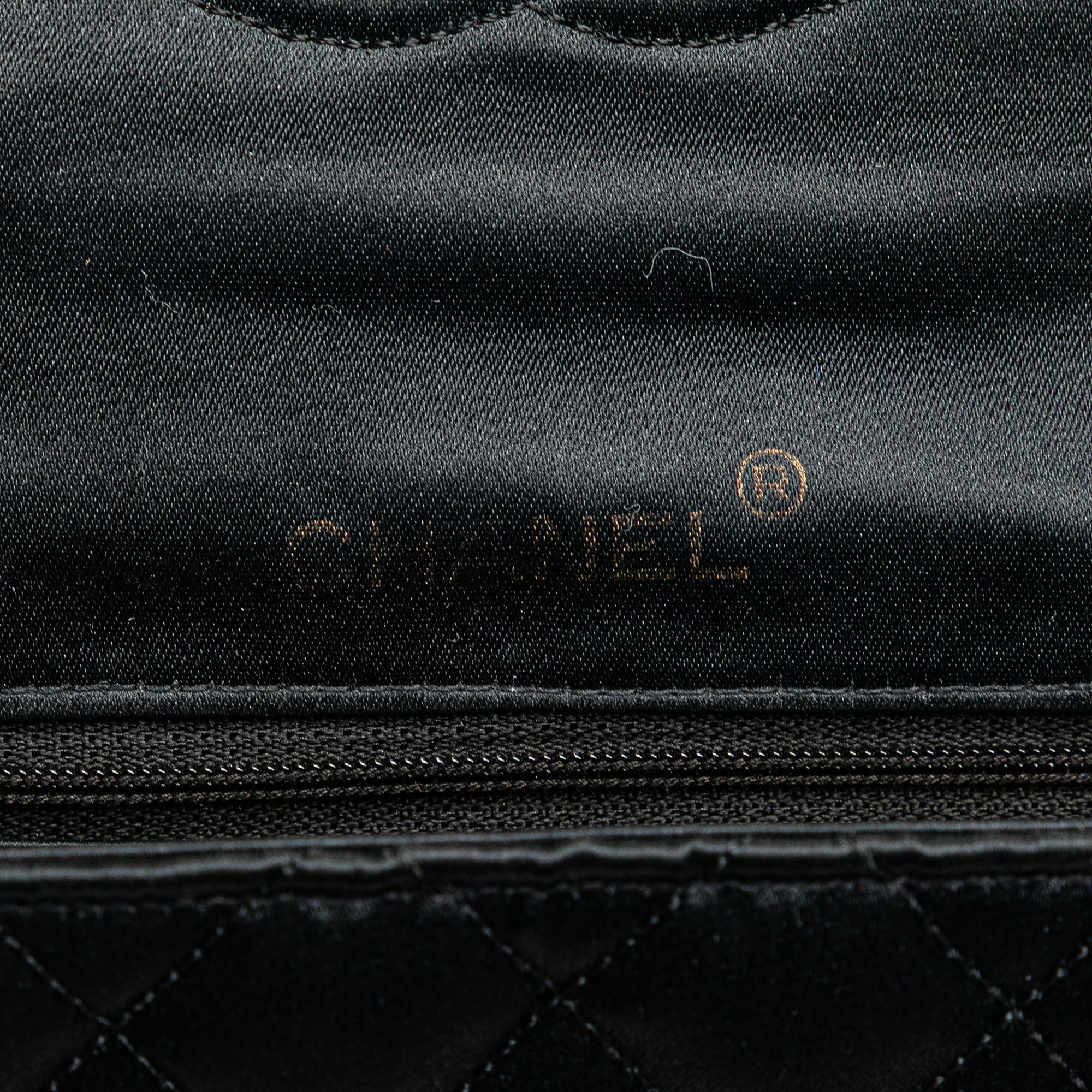 Mini Square Quilted Satin Single Flap