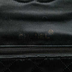 Mini Square Quilted Satin Single Flap